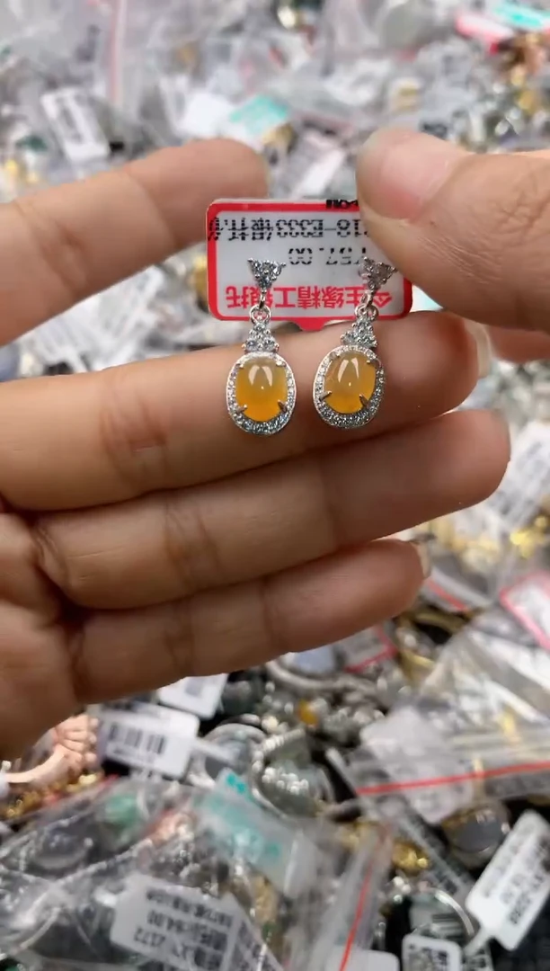 银S925镶嵌戒指翡翠3333----3
