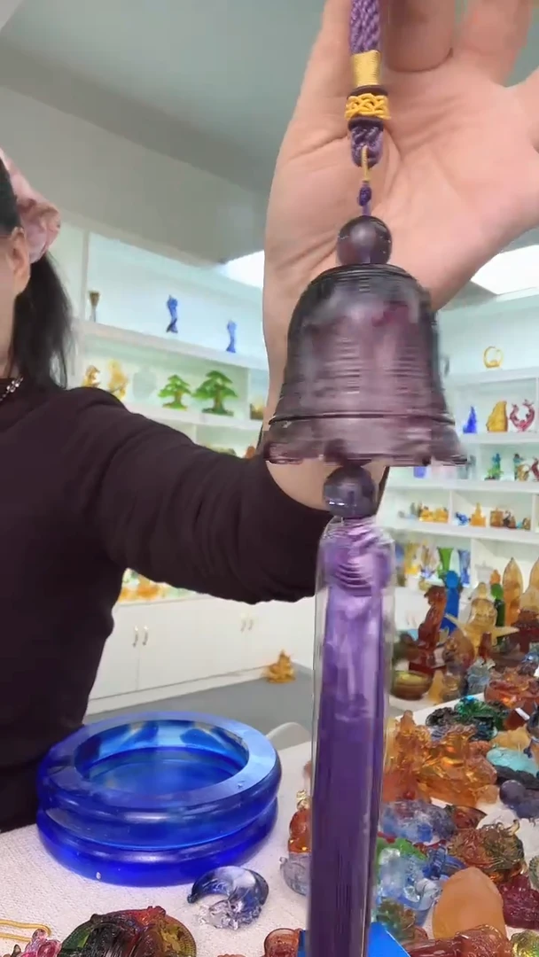 手工艺品琉璃紫色