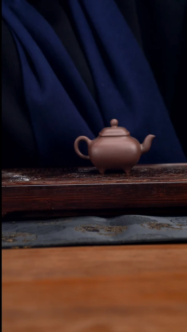 【闪购商品】紫砂茶壶100cc黄龙山原矿紫泥传炉9