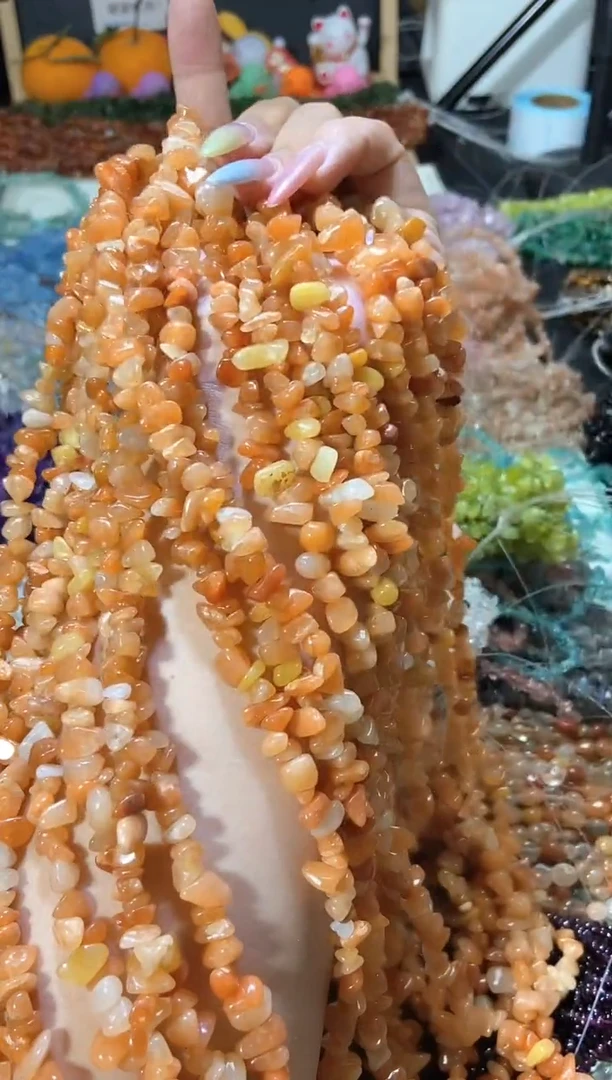 水晶珠宝半成品未镶嵌红东陵