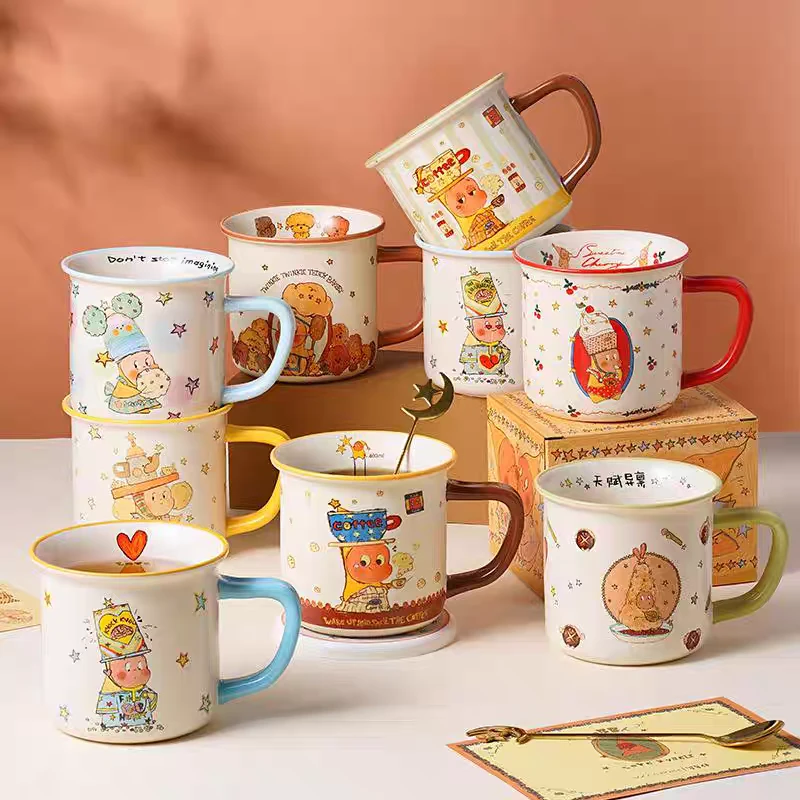 海盈·星星人IP正品·哑光仿搪瓷杯 陶瓷高颜值水杯礼物杯多样式