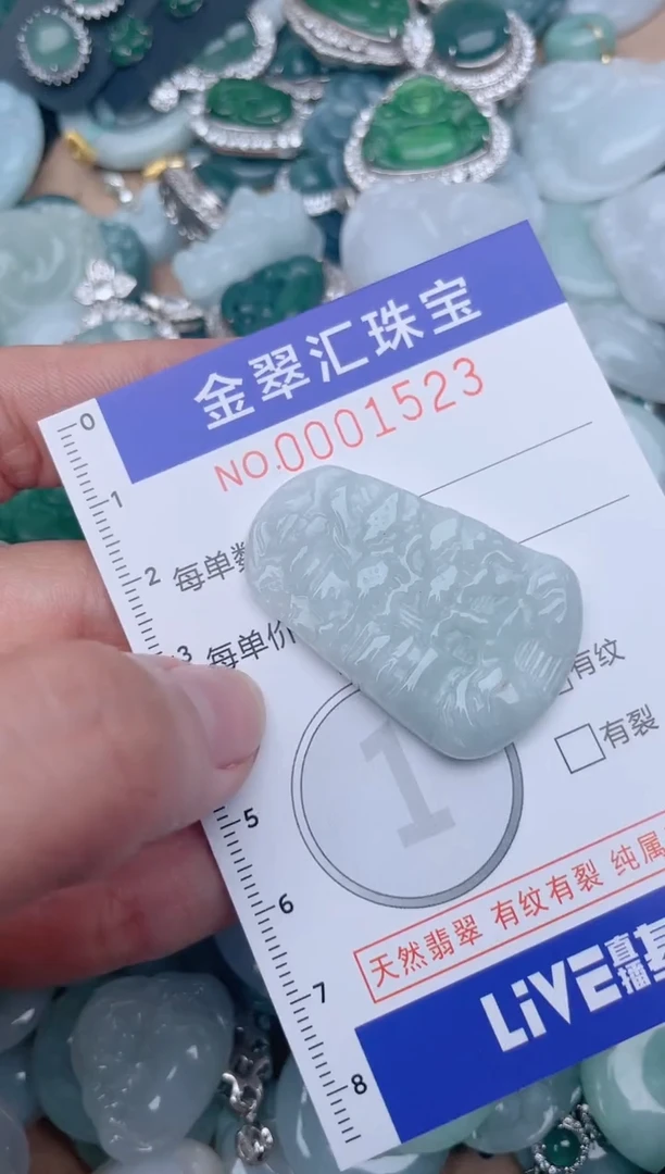 翡翠未镶嵌颈饰1523