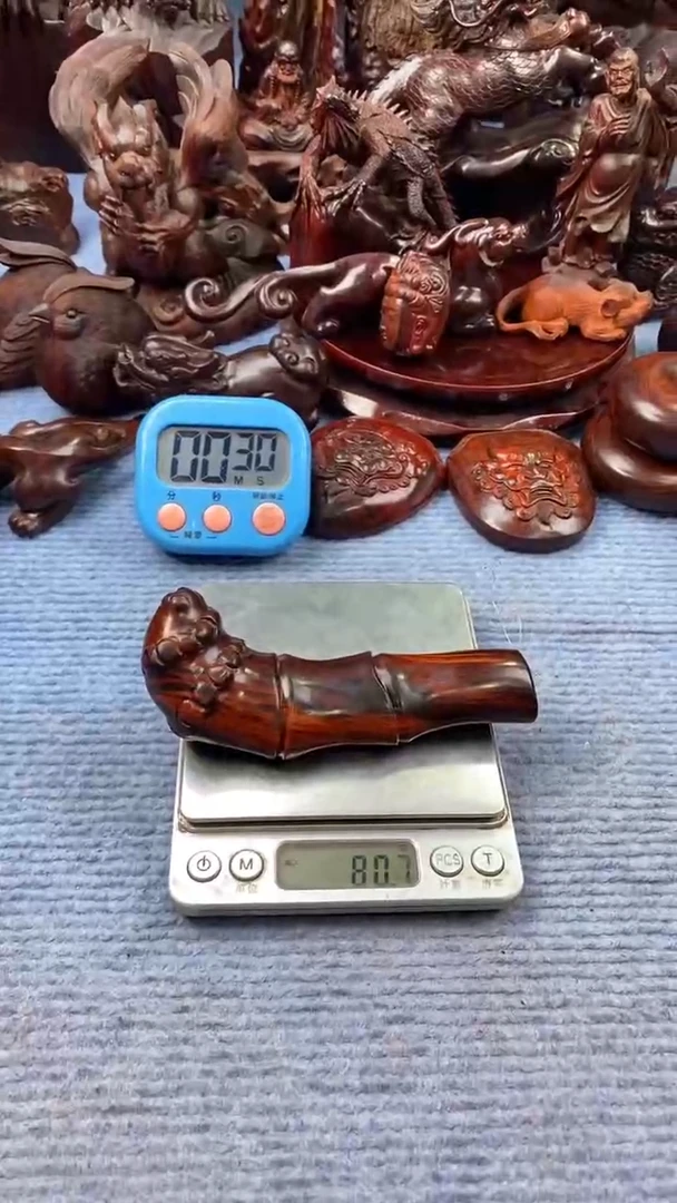 檀香紫檀（小叶紫檀）往**风竹头带小黑线