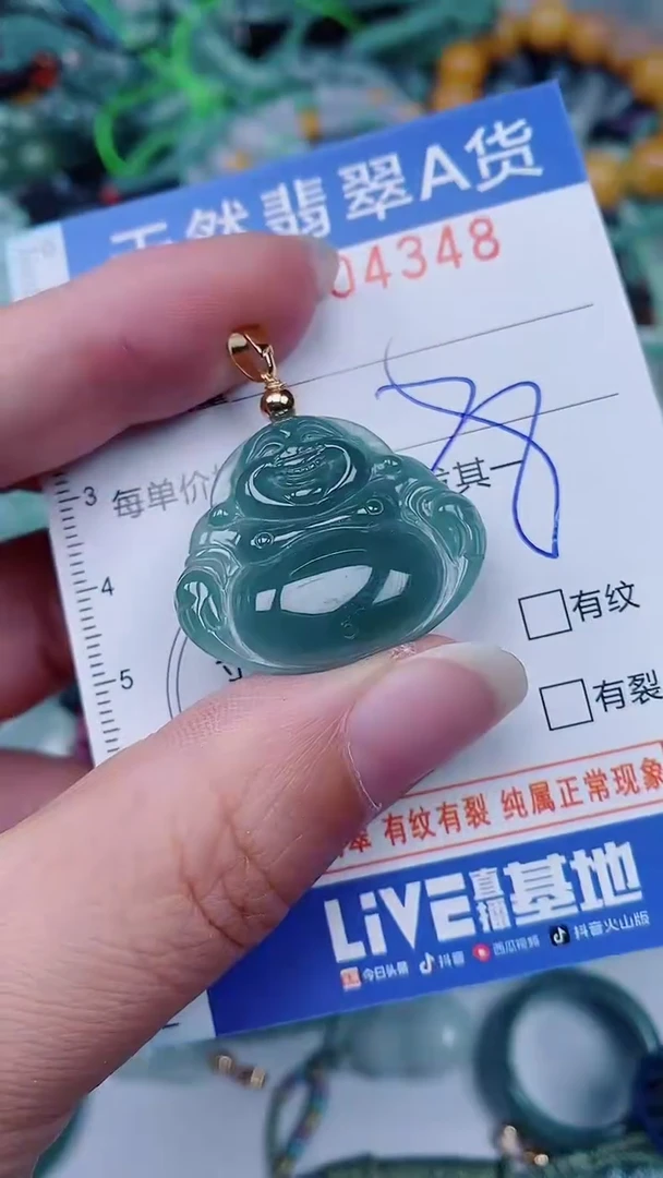 翡翠未镶嵌颈饰00004348