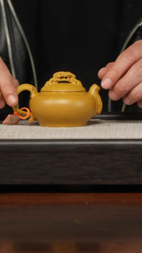 【闪购商品】紫砂茶壶冷金黄云根