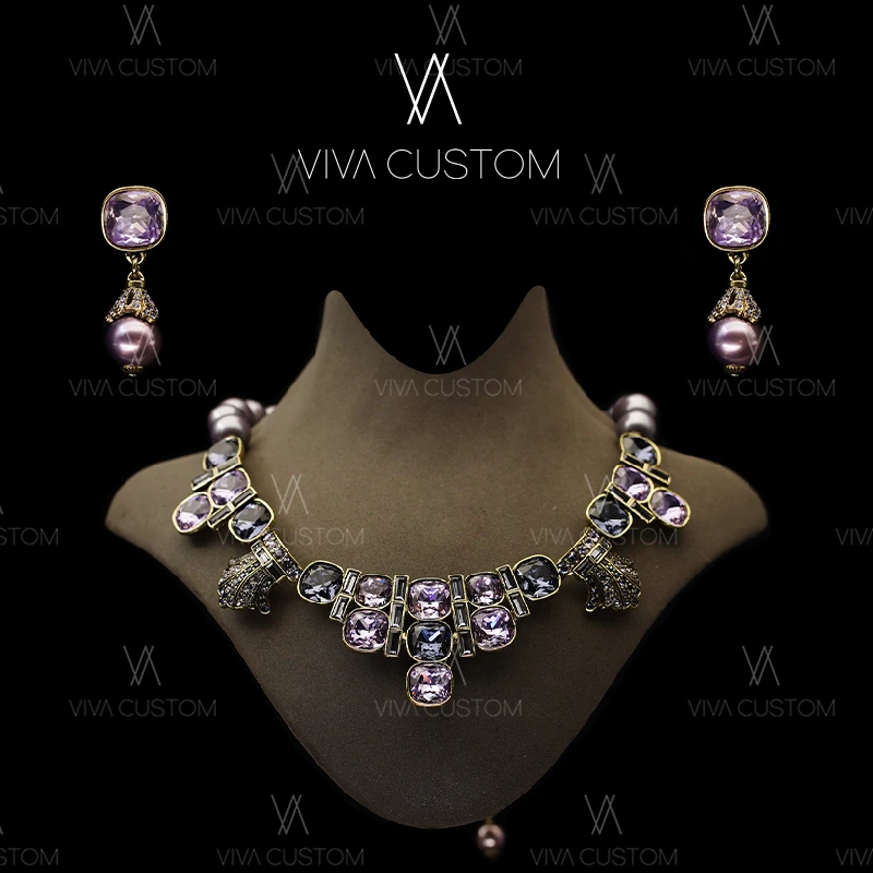 奢华晚宴风炫紫套装