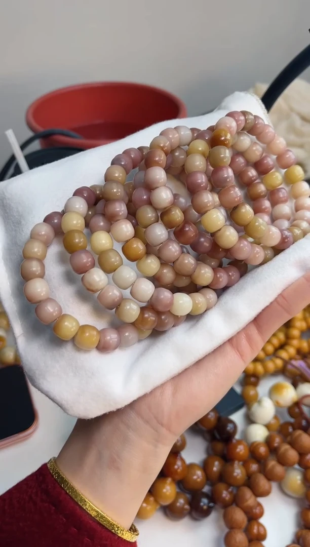 手串菩提根/象牙果r87紫美人玉化汉堡9*10mm手串