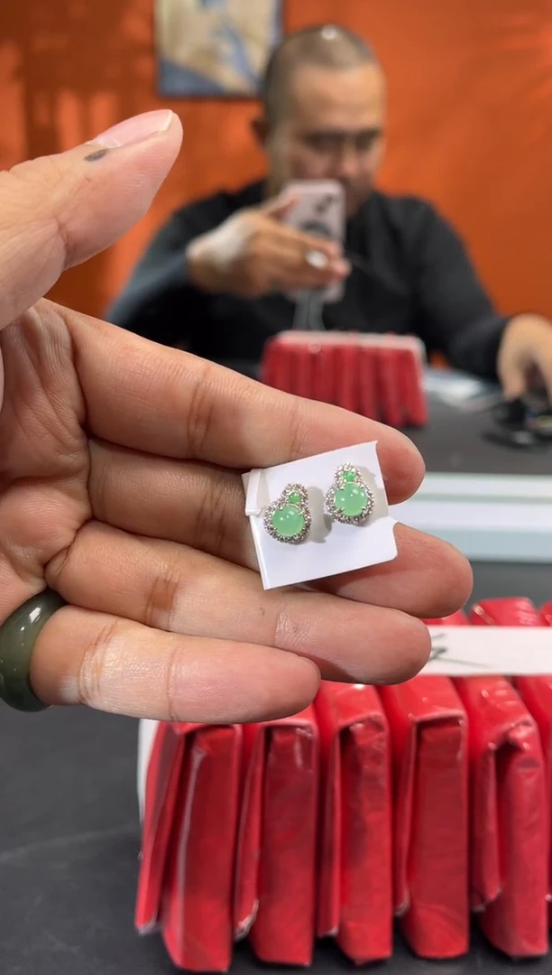 银S925镶嵌挂件翡翠瑾*边城刀客/003586r/孤品