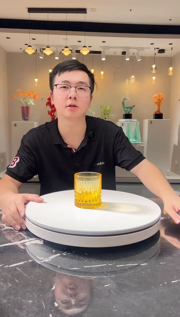 摆件巴比特美学 金色江户切子杯