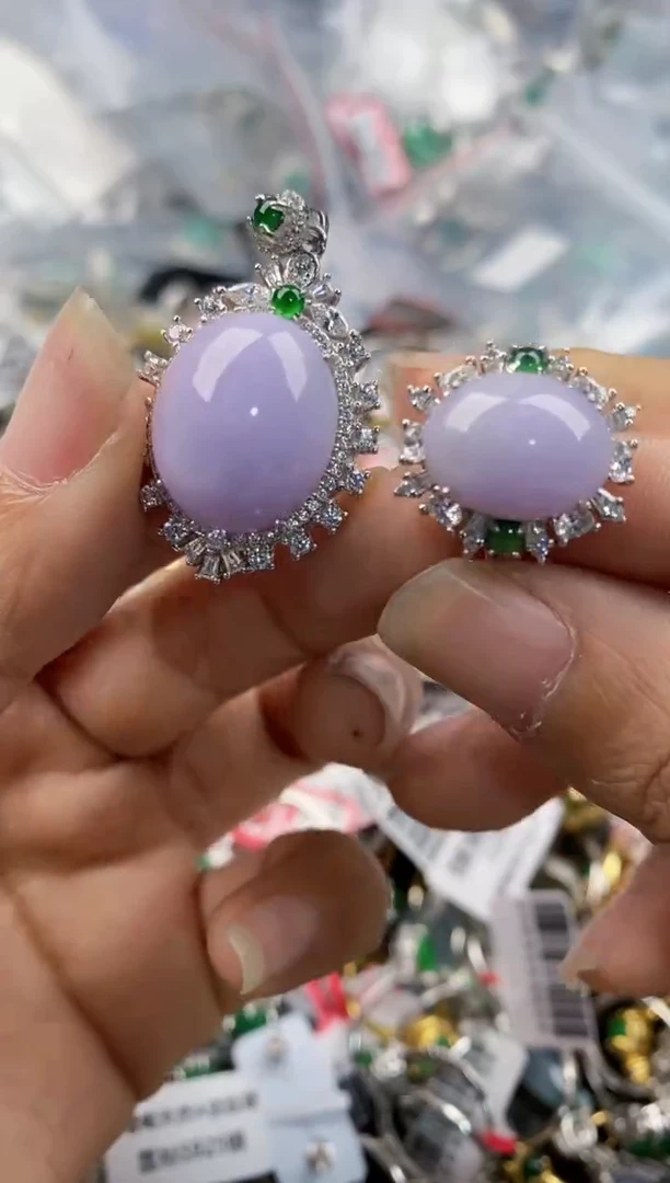 银S925镶嵌戒指翡翠222--9