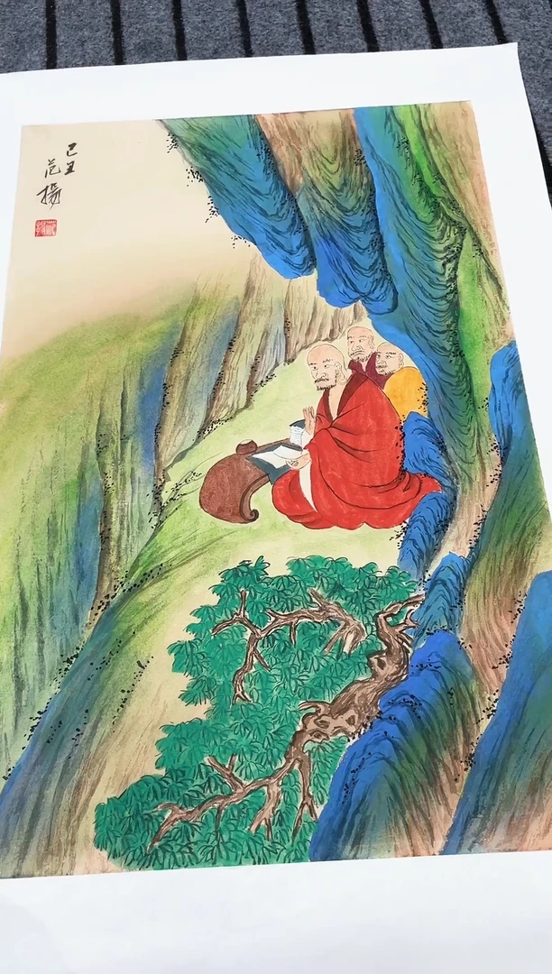 精品国画人物作品