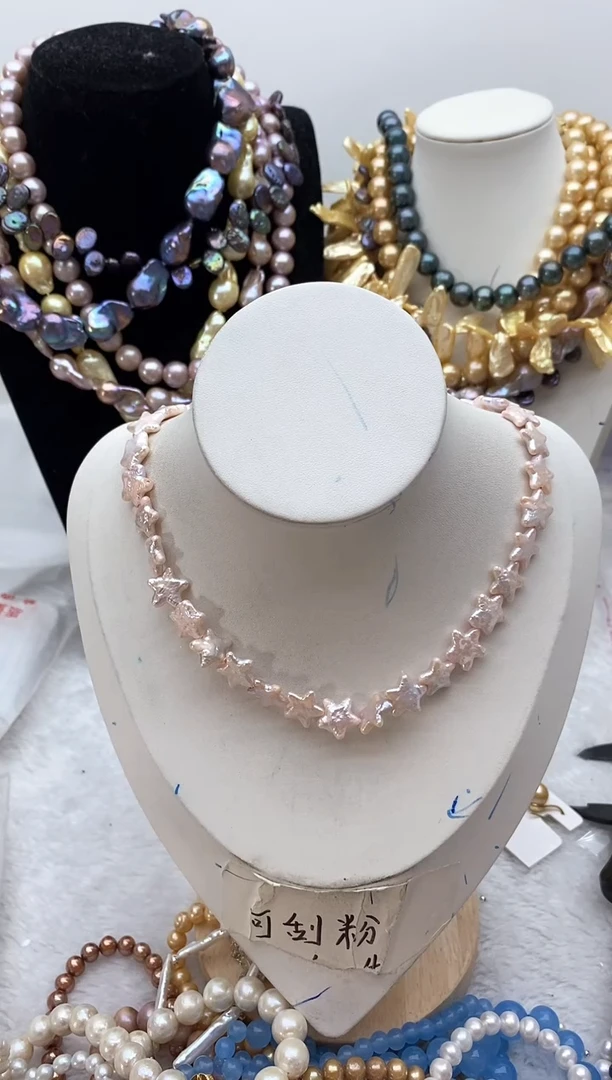 【闪购商品】淡水珍珠颈饰钛钢117