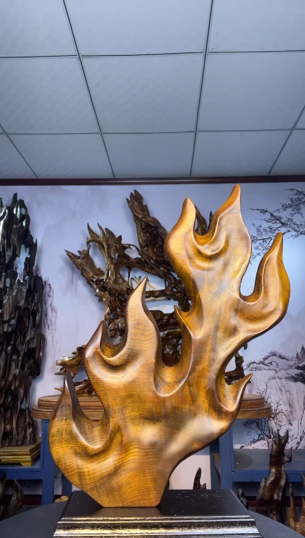 金丝楠木雕款亲*金丝楠木工艺品摆件