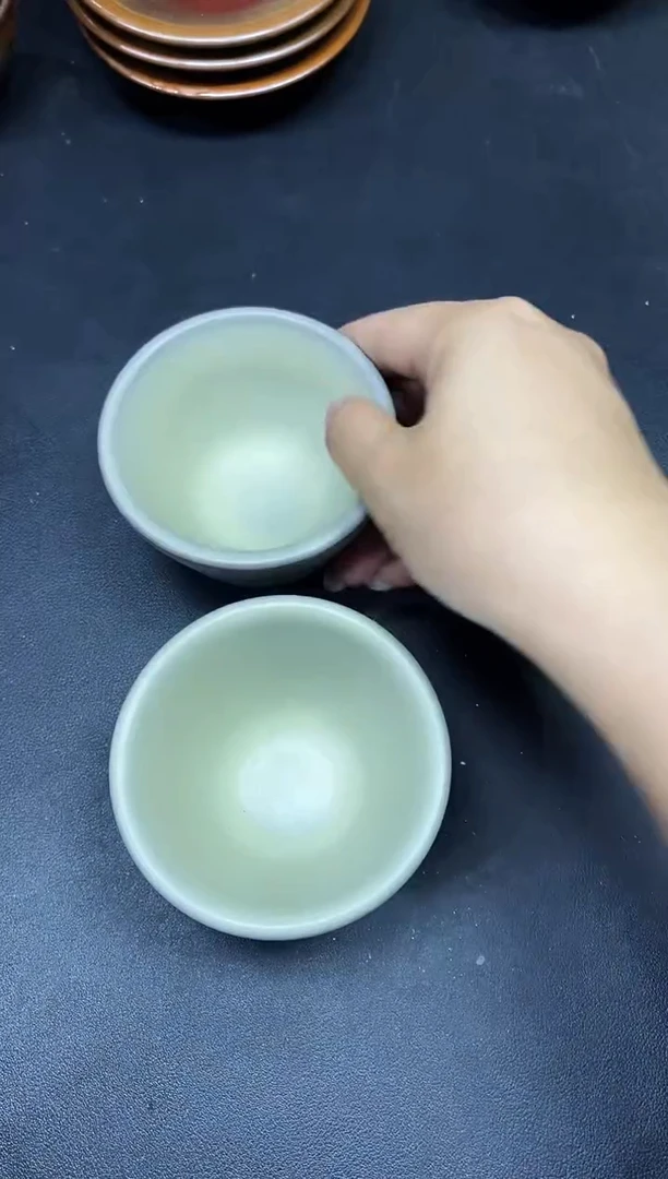 茶盏345两只微瑕