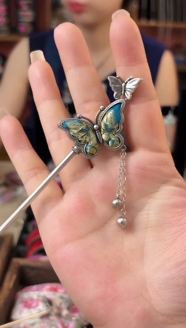 织绣艺枝独绣老绣饰品77