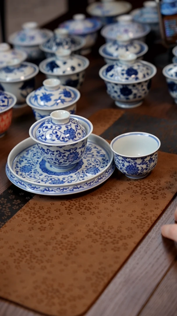 【闪购商品】120缠枝盖碗3JIAN11111111
