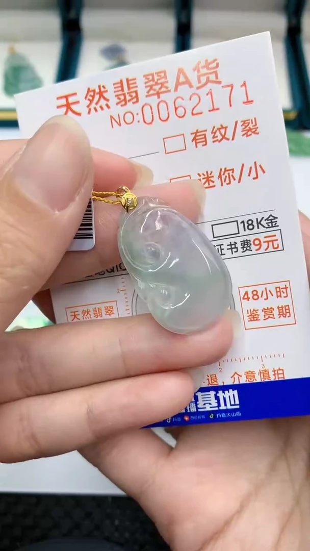 【闪购商品】翡翠颈饰18K金镶嵌            8