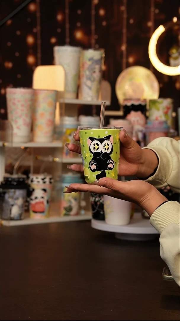 (玉泥）景德镇手工手绘文创陶瓷杯