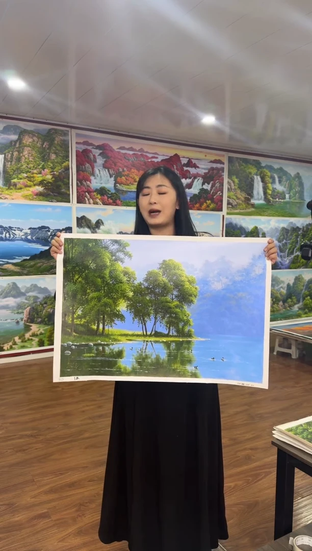 油画【42号】约50*70cm丨朝鲜原创纯手绘孤品油画丨顺丰包邮