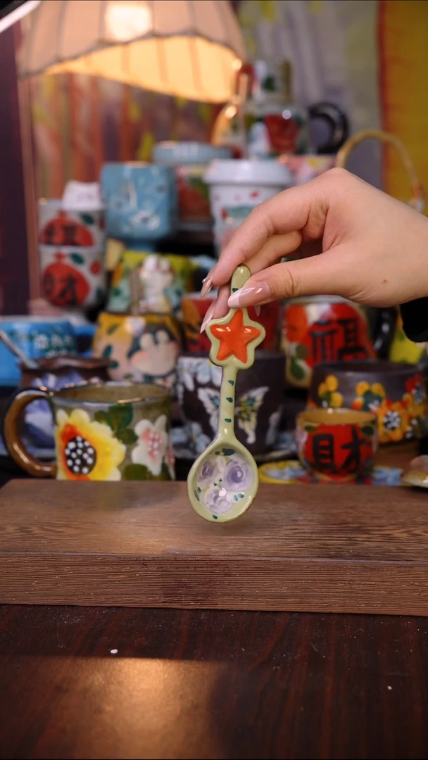 杯子陶泥垚手作 景德镇手工手绘陶瓷器物