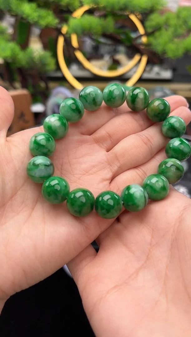 未镶嵌手串翡翠珠串