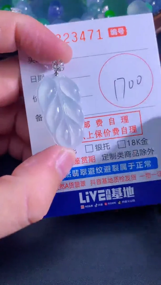 颈饰未镶嵌翡翠天然A货翡翠