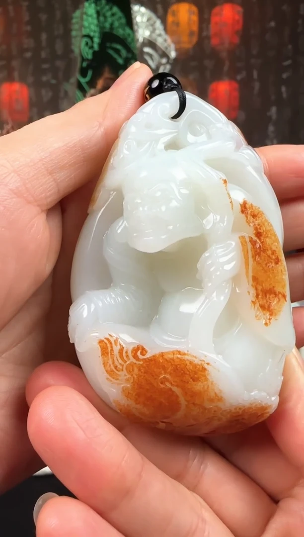 未镶嵌和田玉把件罗汉