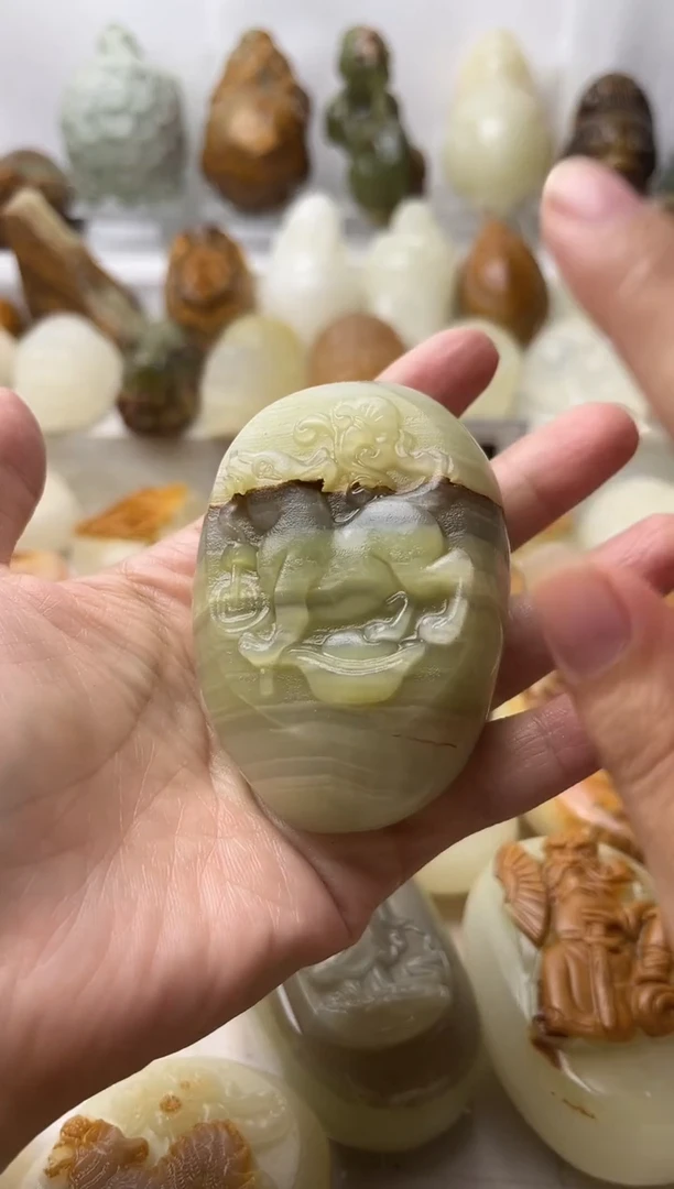 石材方解石棉纹正常不退换狗