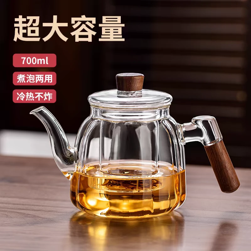 高硼硅玻璃茶壶耐高温大容量家用泡茶壶加厚煮茶壶