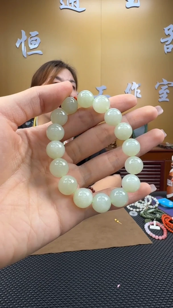 颈饰未镶嵌和田玉手串11-12（多样性发一）168