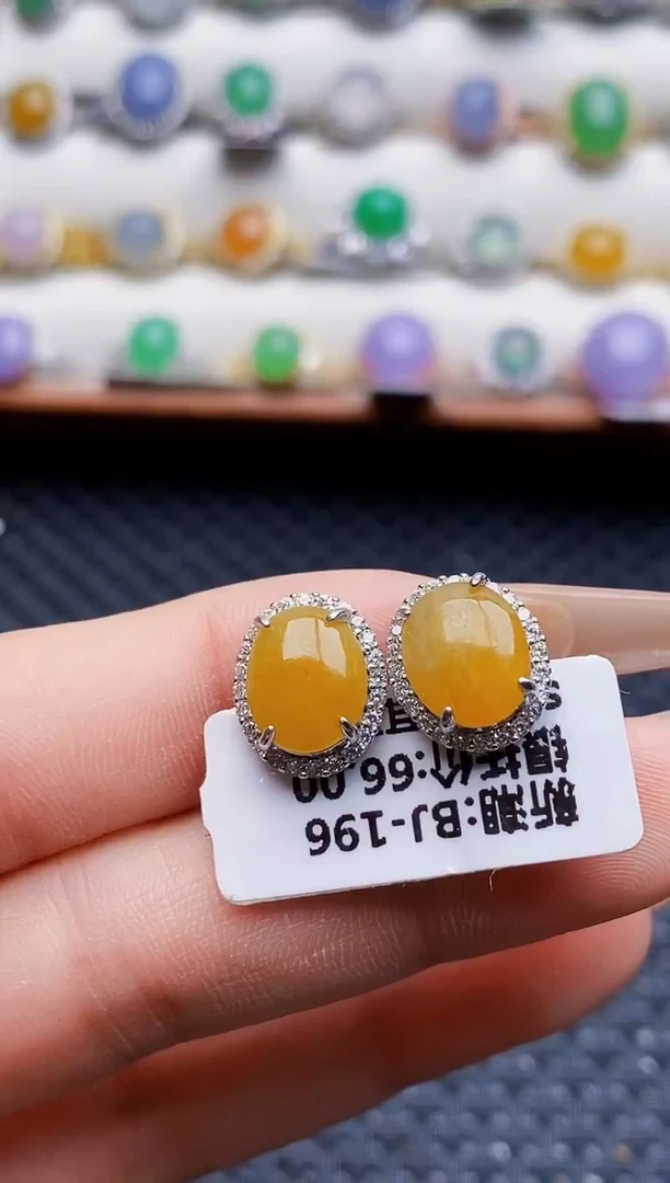 银S925镶嵌戒指翡翠9723