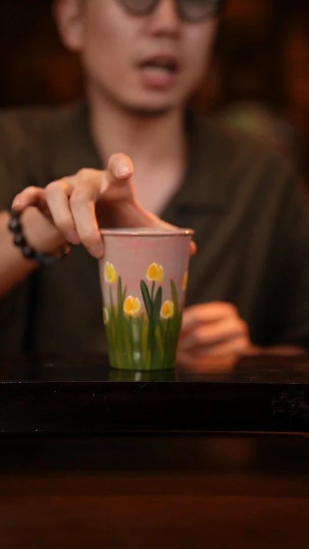 1手绘釉下彩异形设计同款