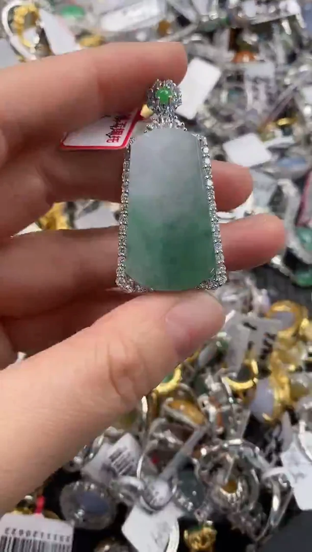 银S925镶嵌戒指翡翠333                  3