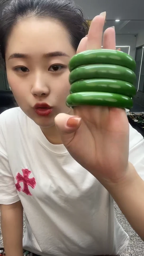 白加绿手镯多样性发货一件