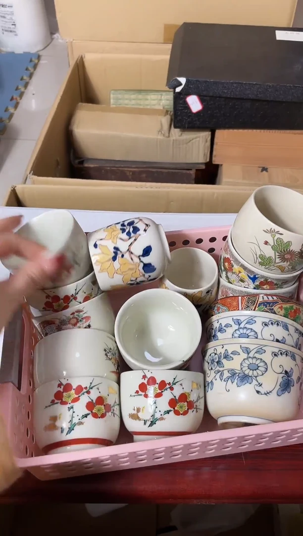 一筐杯子瓷器瓷器一一优选