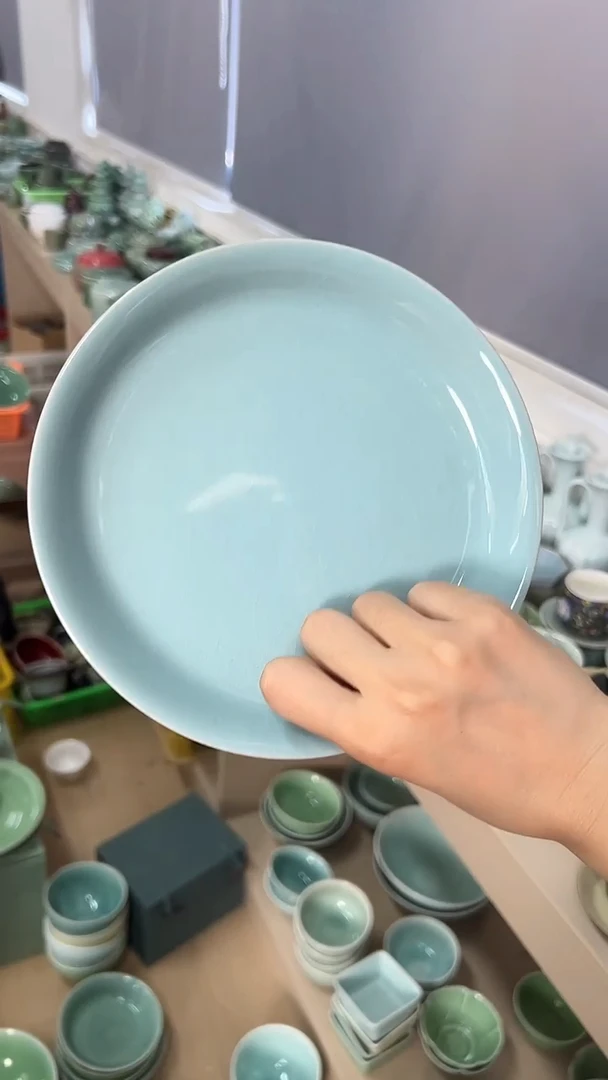龙泉云间青瓷小米茶器