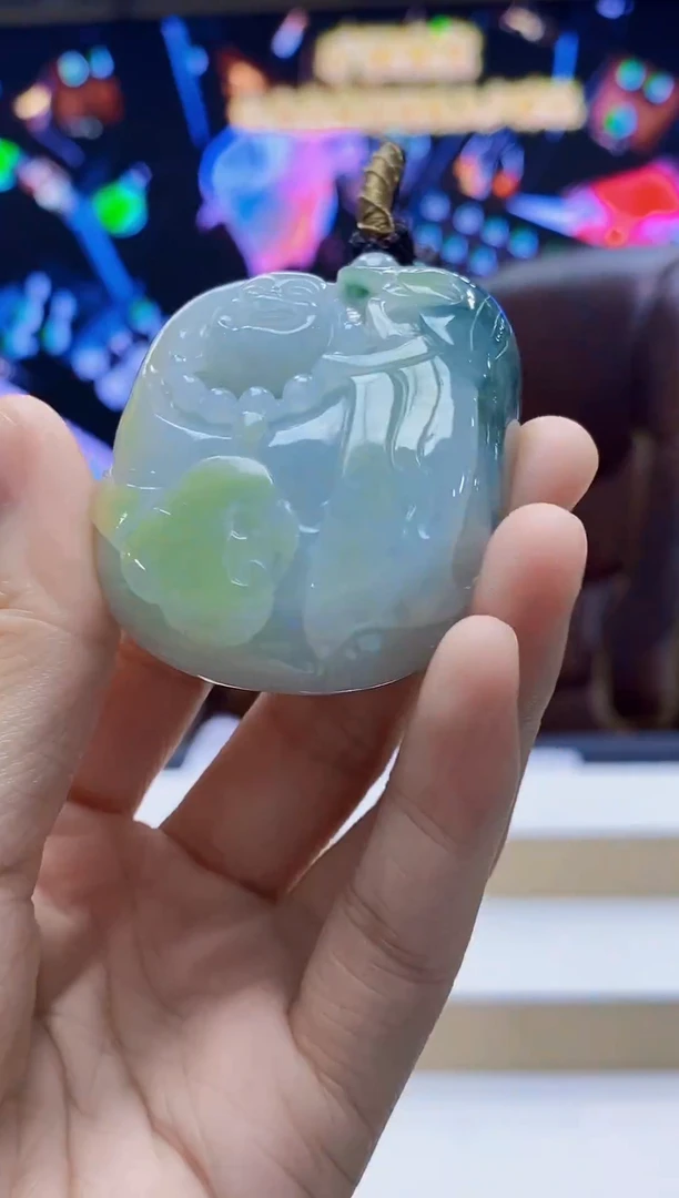 未镶嵌定制翡翠-毛货挂件22