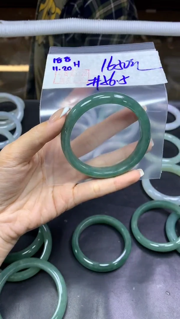 未镶嵌定制翡翠188手镯56.5+1650元+拍一发一