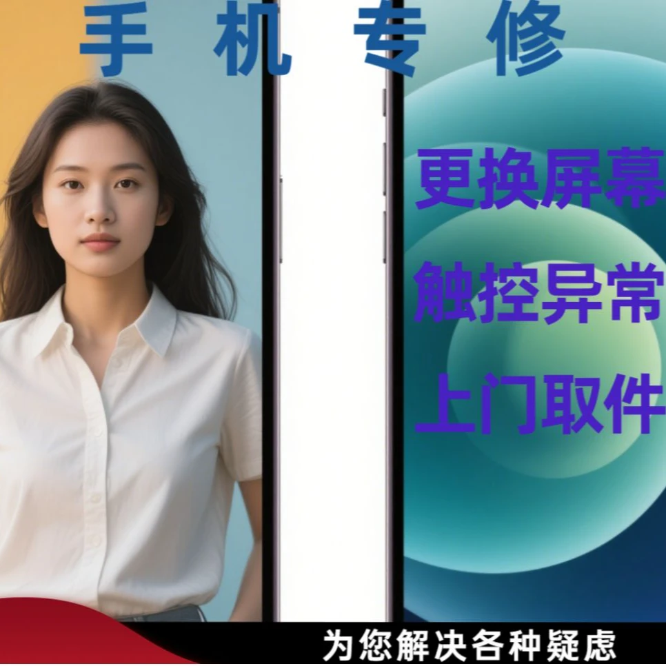 手机维修华为oppo小米主板不开机进水曲面碎屏更换外屏不充电池