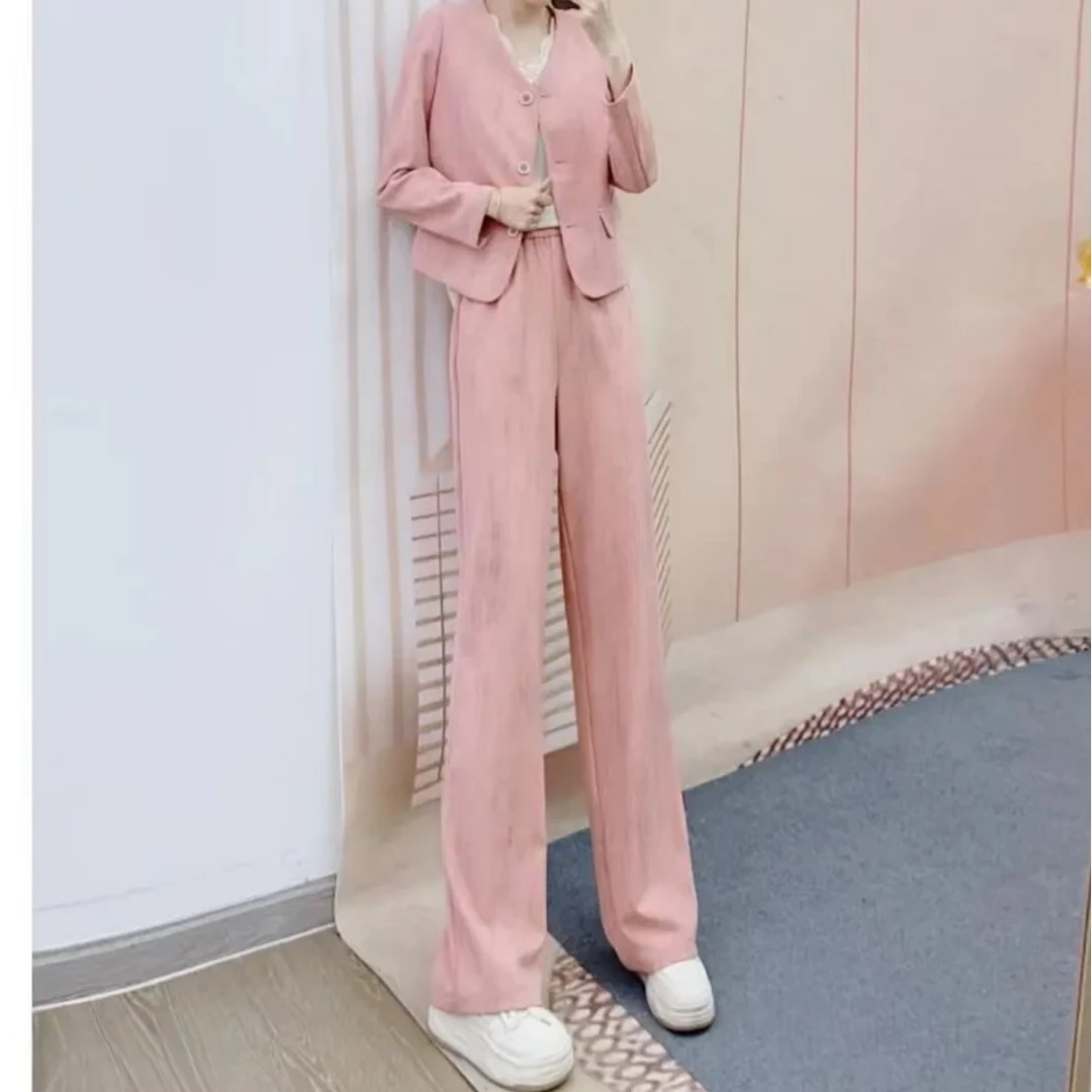 FY719-时尚休闲爆时尚气质百搭女装套装