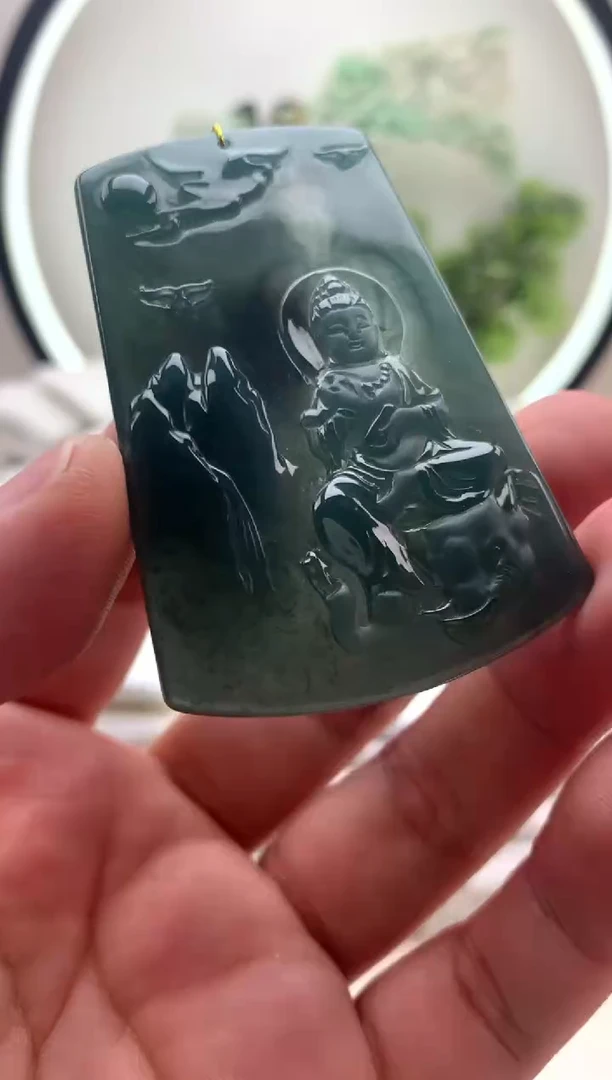 颈饰未镶嵌翡翠普贤