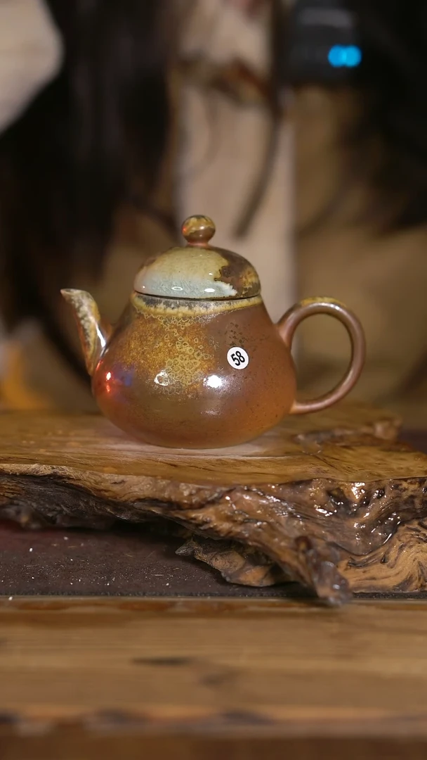 景德镇纯柴烧 梨壶 150cc 58
