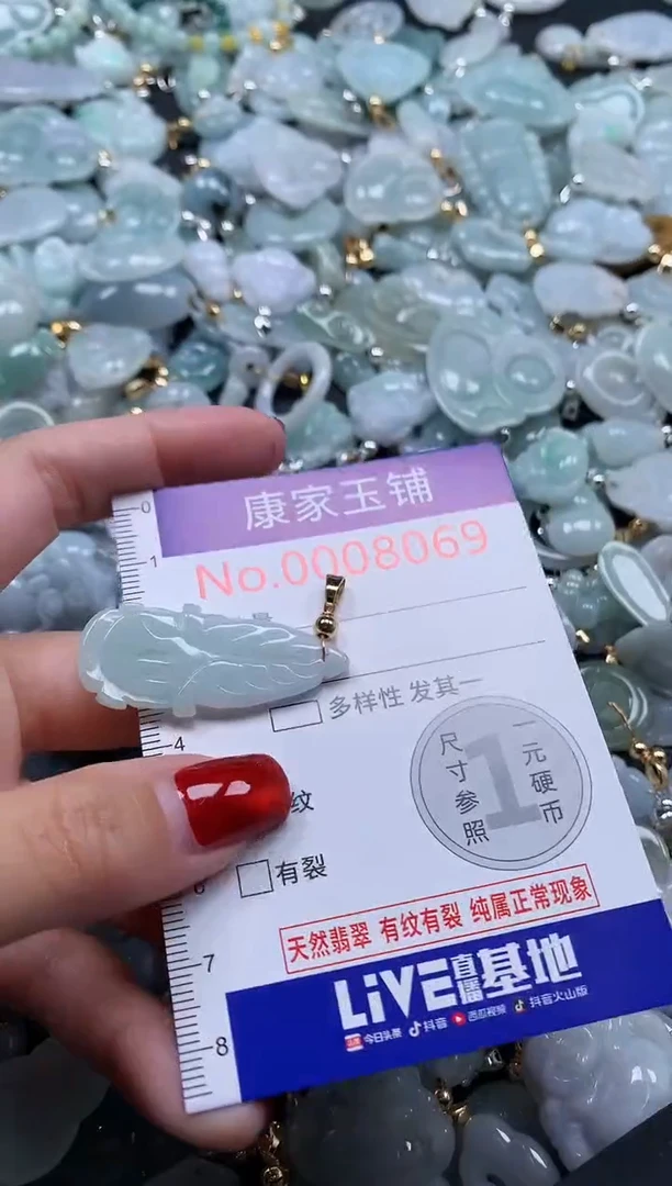 翡翠未镶嵌吊坠(不含链)8069