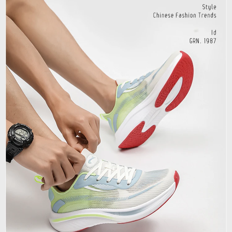 贵人鸟驭风2.0情侣休闲鞋女夏季网面透气飞织软底运动跑步鞋子男