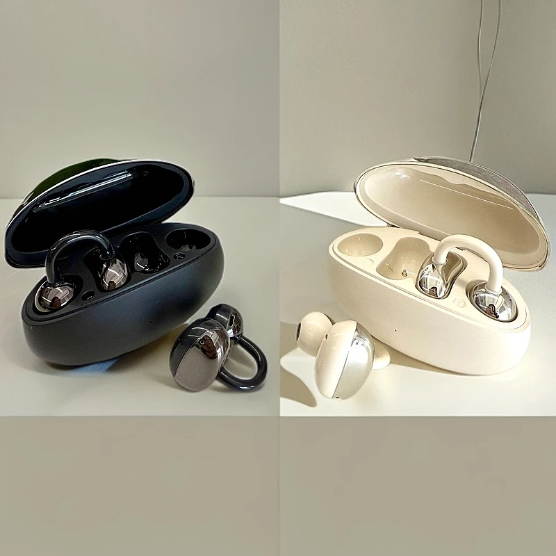 500哥推荐-2024新款OWS蓝牙无线夹耳不入耳高颜值饰品耳机通用