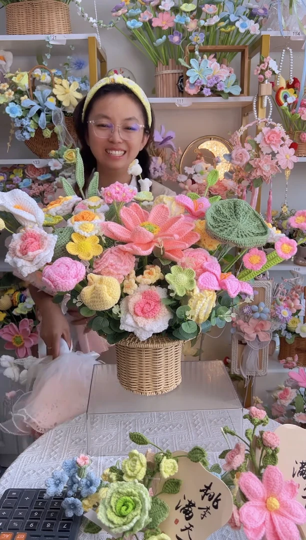 纯手工毛线花定制款