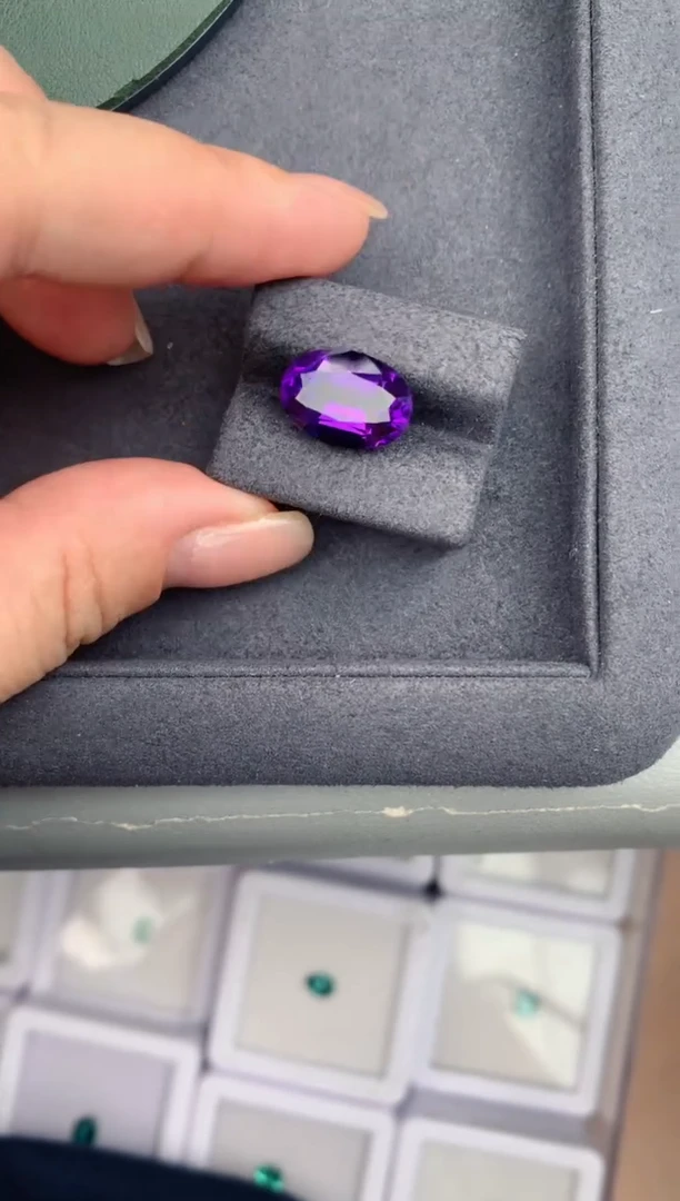 紫晶珠宝半成品未镶嵌6ct紫水晶  GB