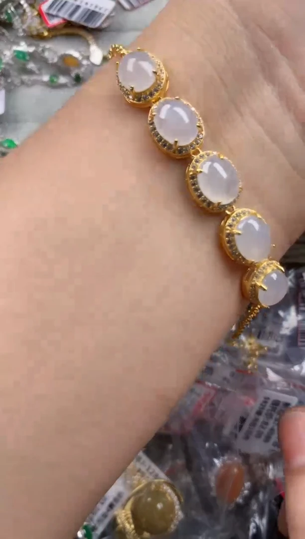 银S925镶嵌戒指翡翠555       3