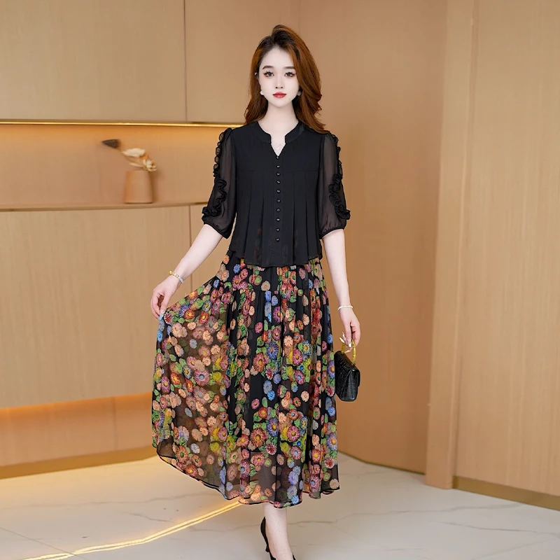 【连衣裙】春季新款时尚修身气质高贵洋气百搭收腰显瘦宽松连衣裙