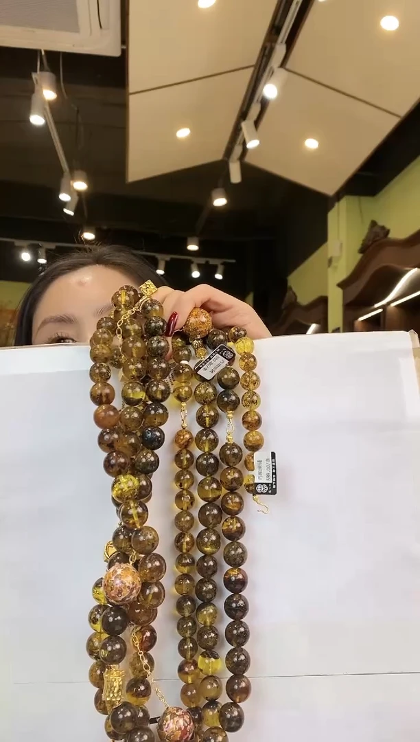 【闪购商品】琥珀颈饰未镶嵌多样性发一